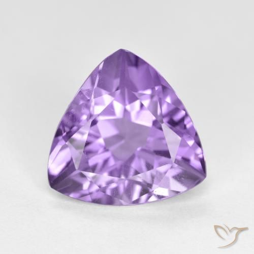 2.67ct Natural Medium Violet Amethyst, Trillion, VS