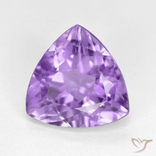 2.88 ct Trillion Cut Amethyst, 10.1 x 10.1 mm From Brazil, Photo A