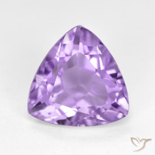 3.04ct Natural Deep Violet Amethyst, Trillion, VS