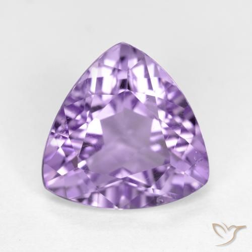2.97ct Natural Medium Violet Amethyst, Trillion, VS-SI