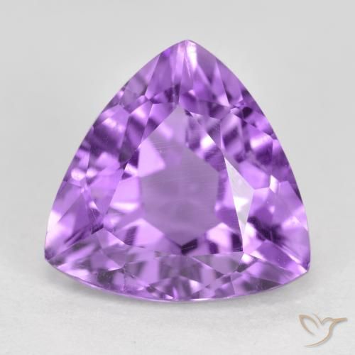 2.88ct Natural Pinkish Violet Amethyst, Trillion, VS