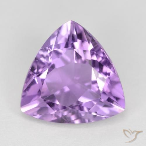 2.70ct Natural Pinkish Violet Amethyst, Trillion, VS