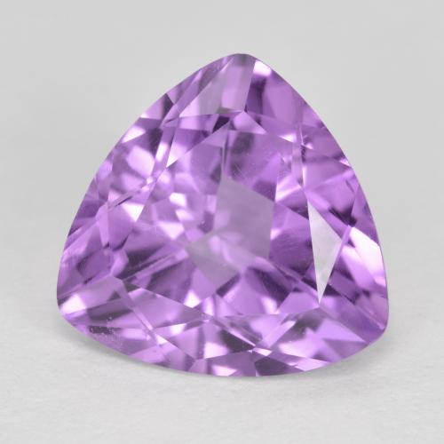 Lilaisch-violett Amethyst Edelstein - 2.7ct Trillantschliff (ID: 564229)