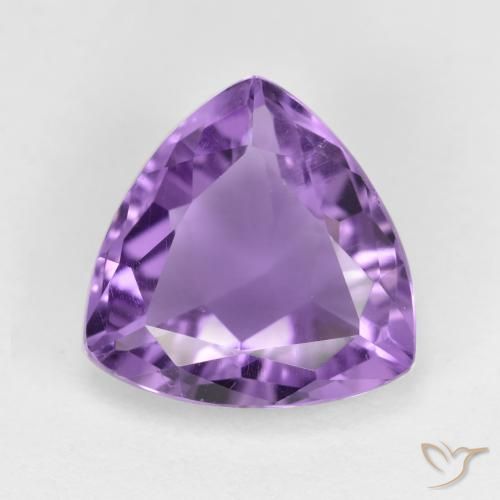 2.98ct Natural Intense Violet Amethyst, Trillion, VS