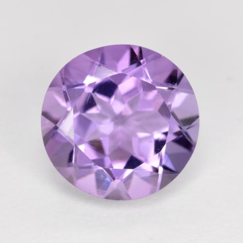 Violeta medio Amatista Gema - 3.3ct Faceta Redonda (ID: 568294)