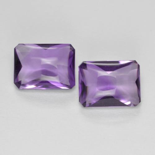 Medium-Light Violet Amethyst Gem - 1.4ct Octagon Buff-Top (ID: 571418)