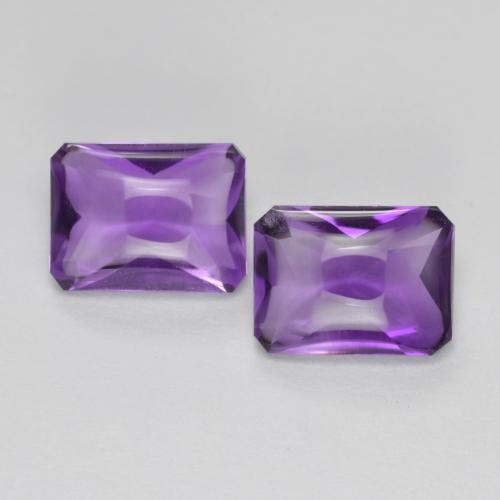 Medium-Light Violet Amethyst Gem - 1.4ct Octagon Buff-Top (ID: 571419)