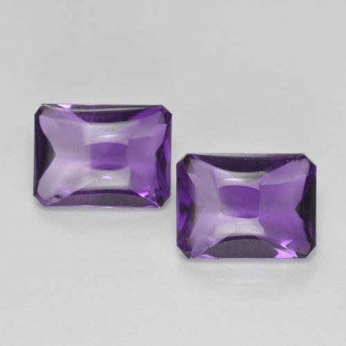 Medium Violet Amethyst Gem - 1.4ct Octagon Buff-Top (ID: 571423)