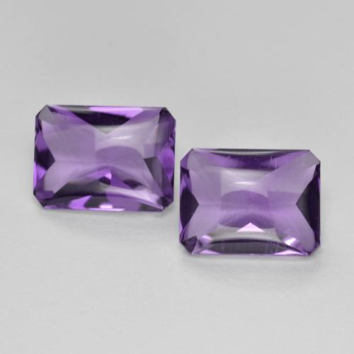 Medium Violet Amethyst Gem - 1.3ct Octagon Buff-Top (ID: 571425)