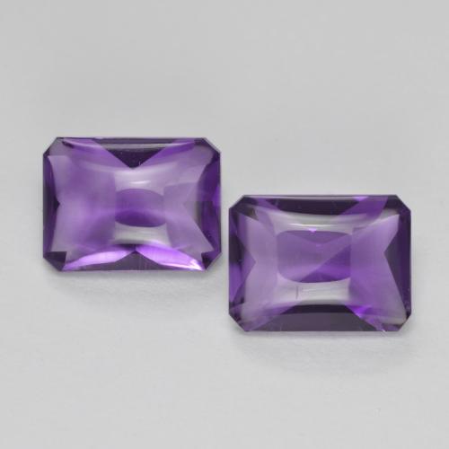 Medium Violet Amethyst Gem - 1.3ct Octagon Buff-Top (ID: 571427)