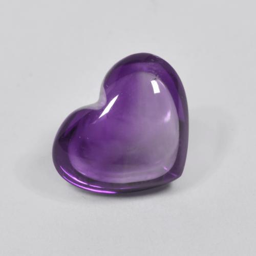 Medium Violet Аметист Камень - 1.9ct Кабошон Сердце (ID: 571448)