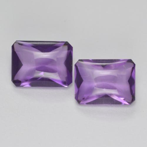 Medium-Light Violet Amethyst Edelstein - 1.4ct Octagon Buff-Top (ID: 571465)