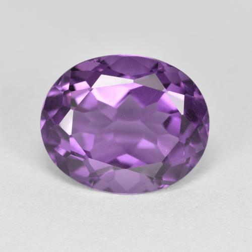 Violeta vívido Amatista Gema - 3.4ct Forma ovalada (ID: 571898)