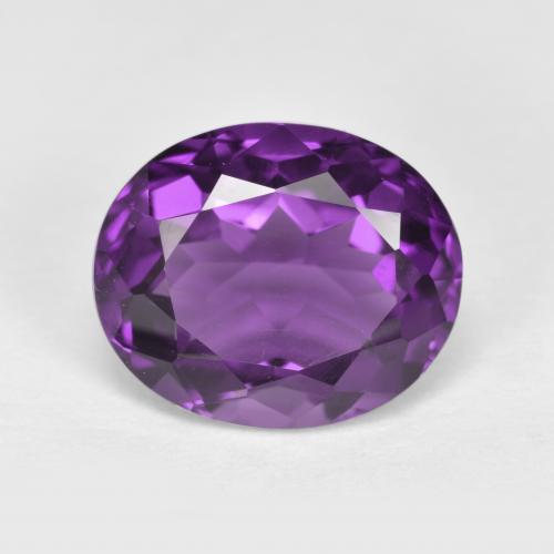 Medium Violet Аметист Камень - 3.5ct Фасетный Овал (ID: 571905)