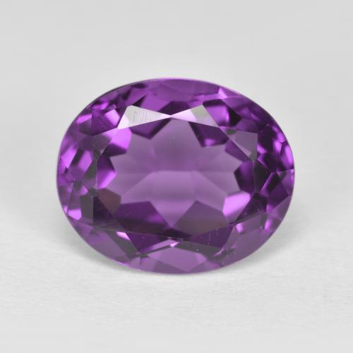 Medium Violet Аметист Камень - 3.5ct Фасетный Овал (ID: 571906)