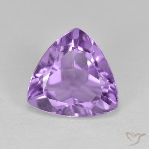 2.90ct Natural Medium Violet Amethyst, Trillion, VS