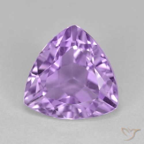3.03ct Natural Medium Violet Amethyst, Trillion, VS