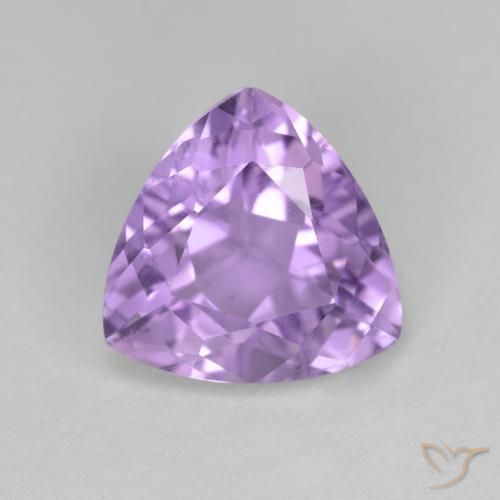 2.90ct Natural Medium Violet Amethyst, Trillion, VS