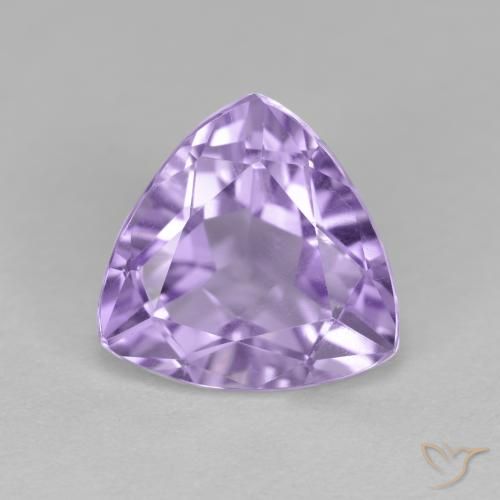 3.04ct Natural Light Violet Amethyst, Trillion, VS