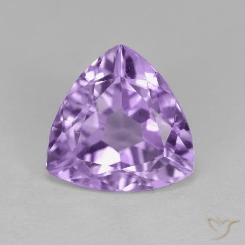 2.91ct Natural Deep Violet Amethyst, Trillion, VS