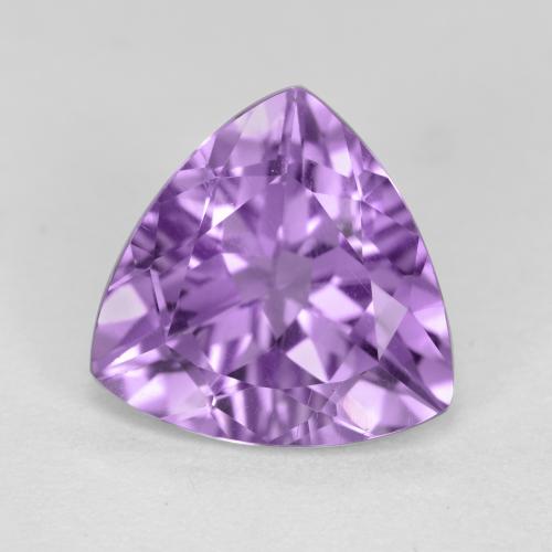 Medium Violet Amethyst Edelstein - 2.9ct Trillantschliff (ID: 572188)