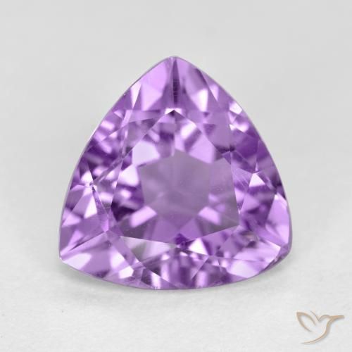 2.74ct Natural Medium Violet Amethyst, Trillion, VS
