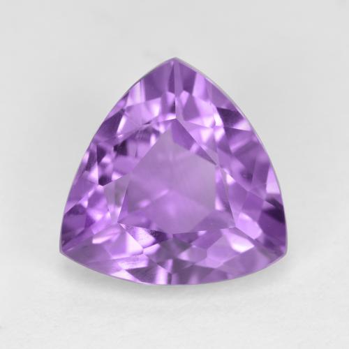 Medium Violet Аметист Камень - 2.8ct Огранка Триллион Фасетная (ID: 572191)