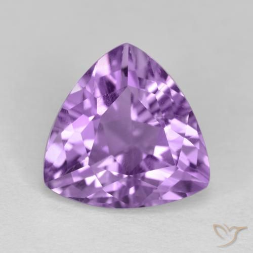2.85 ct Trillion Cut Amethyst, 10.1 x 10 mm From Brazil, Photo A