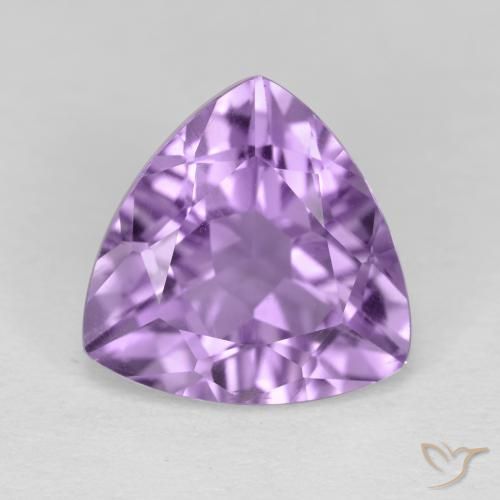 2.89ct Natural Medium Violet Amethyst, Trillion, VS