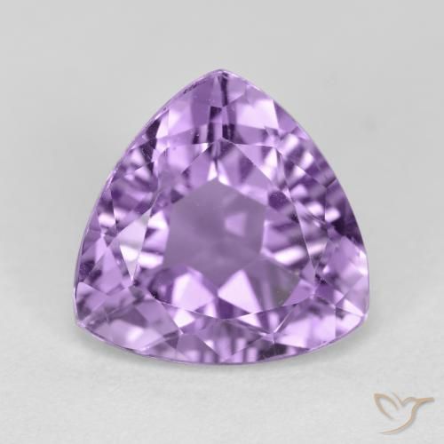 2.91ct Natural Medium Violet Amethyst, Trillion, VS