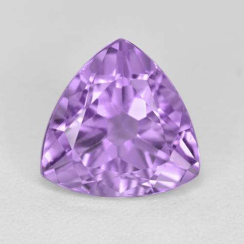 Violeta iris rosáceo Amatista Gema - 3ct Forma trillón (ID: 572277)