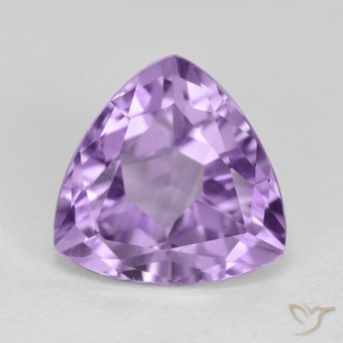 3.12ct Natural Deep Iris Violet Amethyst, Trillion, VS