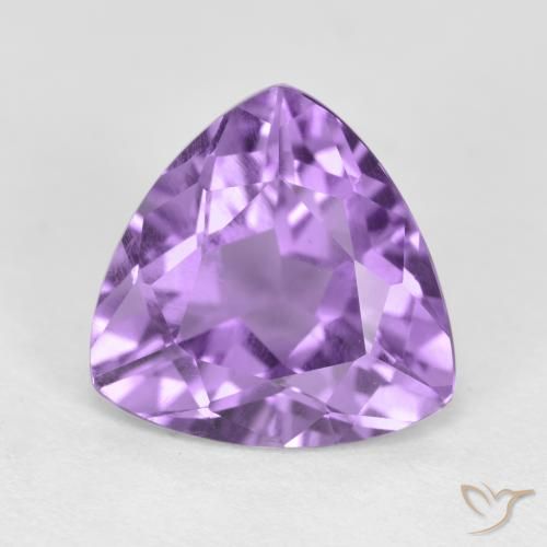 2.74ct Natural Medium Violet Amethyst, Trillion, VS