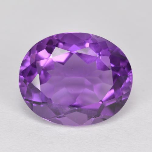 Medium-Dark Violet Аметист Камень - 3.5ct Фасетный Овал (ID: 572334)