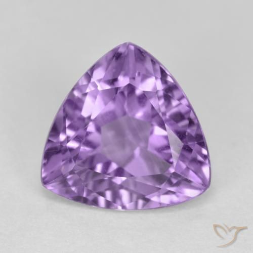 3.00ct Natural Pinkish Violet Amethyst, Trillion, VS