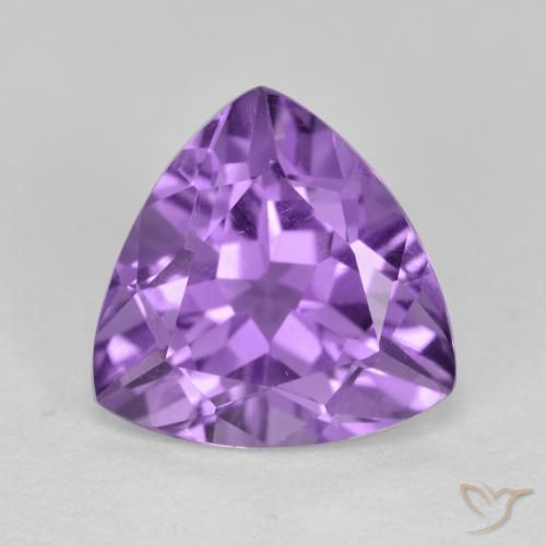 2.97ct Natural Pinkish Violet Amethyst, Trillion, VS