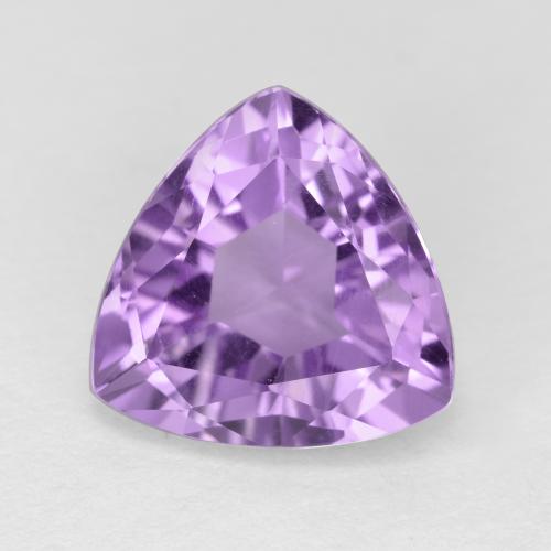 Medium Violet Аметист Камень - 3.2ct Огранка Триллион Фасетная (ID: 572444)