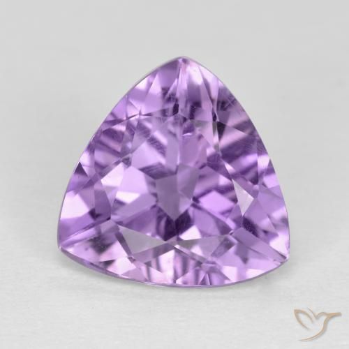 2.78ct Natural Pinkish Violet Amethyst, Trillion, VS