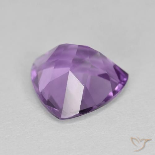 Amethyst Gemstone in 10 x 10 mm (calibrated) Size for Sale, Amethyst Stone in Deep Purplish Violet Color