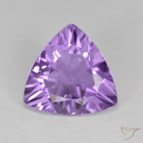 2.30ct Natural Pinkish Violet Amethyst, Trillion, VS