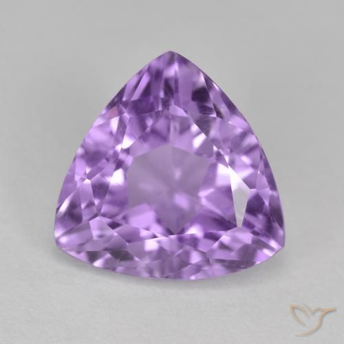 3 ct Trillion Cut Amethyst, 10.2 x 10.2 mm From Brazil, Photo A