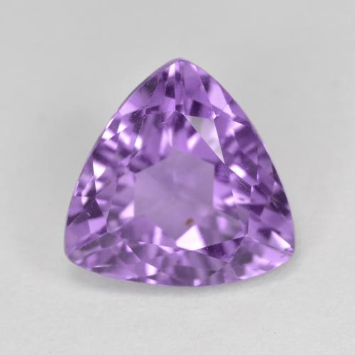 Medium Violet Amethyst Gem - 2.9ct Trillion Facet (ID: 572458)