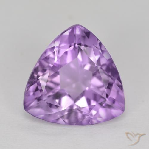 2.78 ct Trillion Cut Amethyst, 10 x 9.9 mm From Brazil, Photo A