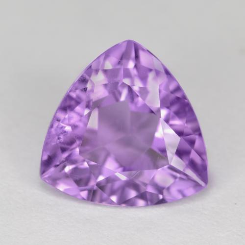 Medium Violet Amethyst Gem - 2.9ct Trillion Facet (ID: 572476)