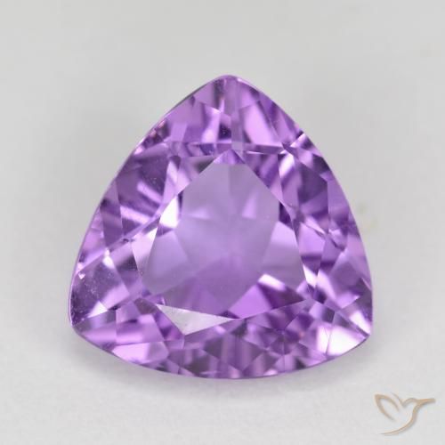2.79ct Natural Medium Violet Amethyst, Trillion, VS