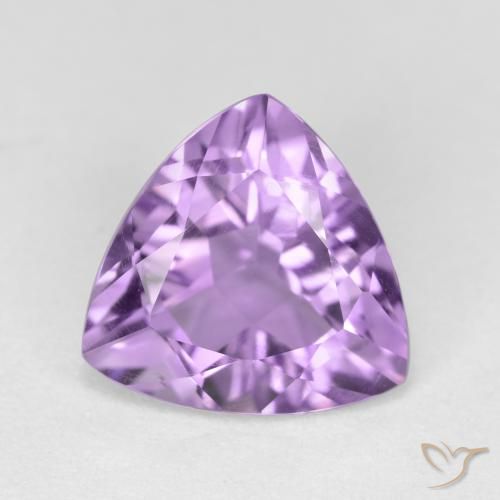2.67ct Natural Medium Violet Amethyst, Trillion, VS