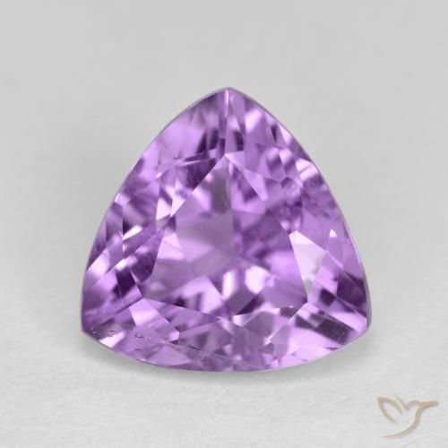 2.78ct Natural Purplish Violet Amethyst, Trillion, VS