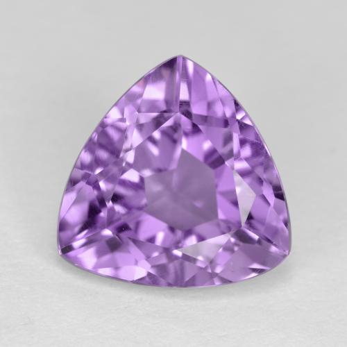 Pinkish Violet Amethyst Gem - 3ct Trillion Facet (ID: 572495)