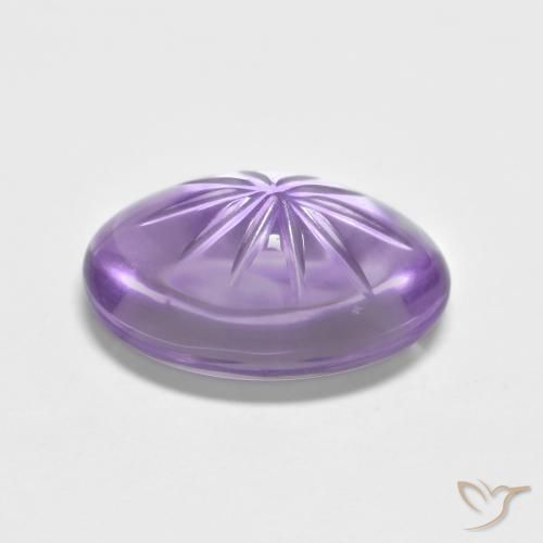 Amethyst Gemstone in 13.6 x 9.7 mm Size for Sale, Amethyst Stone in Deep Iris Violet Color