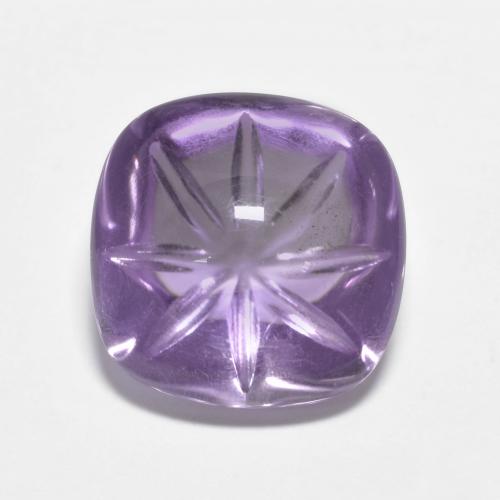Rosado violeta medio Amatista Gema - 5.7ct Cojín tallado (ID: 573671)